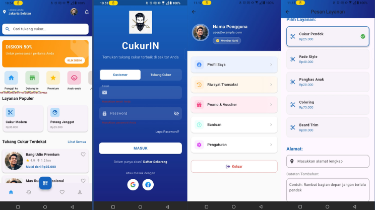 Gambar Aplikasi CukurIN
