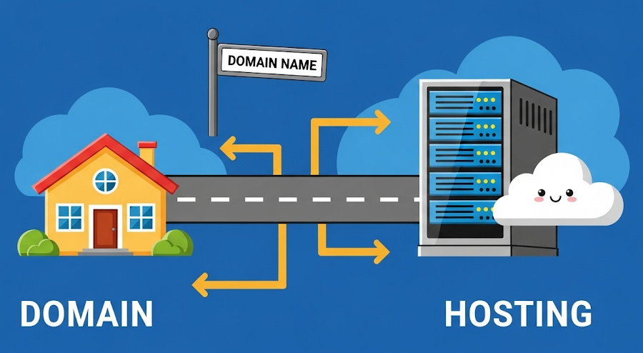 Gambar Apa Itu Hosting dan Domain: Pengertian, Perbedaan, Jenis, dan Fungsinya